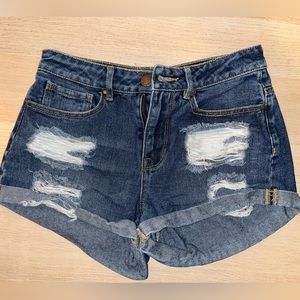 BULLHEAD High Rise Jean Shorts